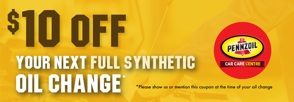 Pennzoil Car Care Centre Belleville - $10 Off Next Oil Change Coupon
